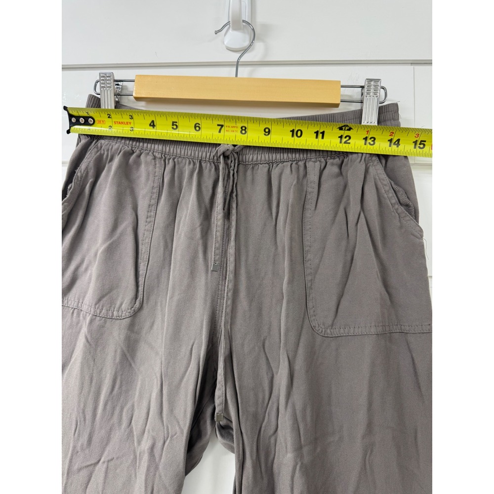 Becool Women Charcoal Grey Elastic Waist Drawstring Jogger Pants Size Medium - Picture 4 of 7